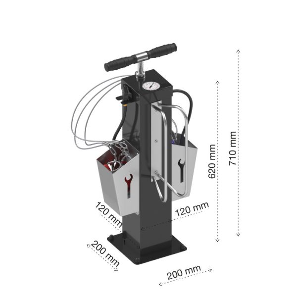 sV20 jalgrattapump tööriistade ja korvidega - Image 4