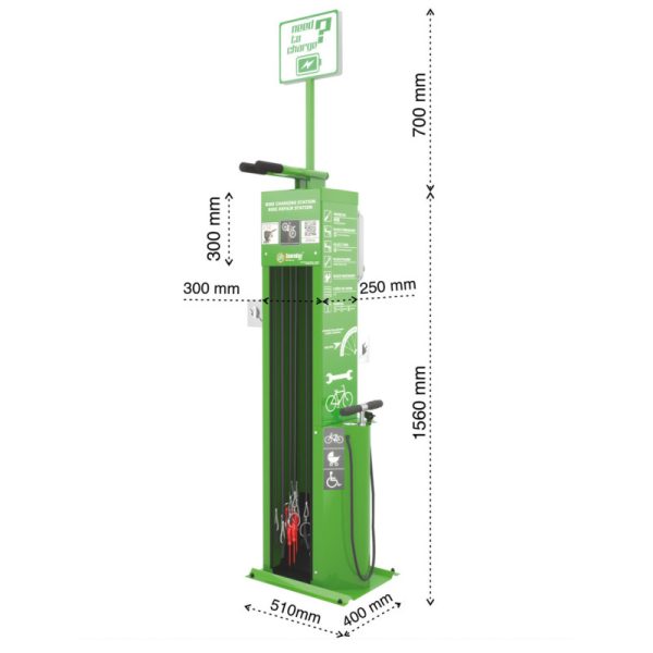 E-LV2 – remondipunkt 220V pistikutega kergliikurite laadimiseks - Image 2